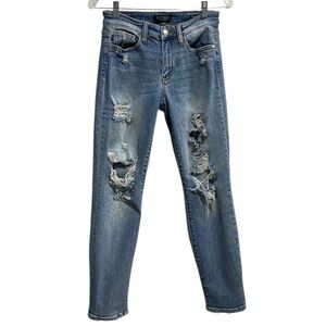Judy Blue Distressed Paint Splatter Boyfriend‎ Jeans | Size 1/25